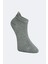 3'lü Gri Tonları Özel Topuk Teknolojili Viskon Kadın Patik Çorap 4