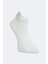 3'lü Karışık Renk Beyaz Özel Topuk Teknolojili Viskon Kadın Patik Çorap 4