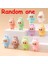 Labubu Serisi Mini Flocking Exquisit Sevimli Bebek Hediyesi Diy Kolye Aksesuarları Dekorasyon Yüksek Kalite Entegre Bebek Oyuncakları Hediye Saklığı: Sıralanmamış Seçim 1 Pcs (Yurt Dışından) 1