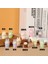 10PCS Mini Sevimli Labubu Bebek Flock Vinil Kawaii Bebek Kolye Aksesuarlar Süs Masaüstü Dekorasyon Oyuncak Çocukları Topla Hediye Color: 3.5 Kahve Rengi (Yurt Dışından) 1