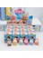 Yoga Labubu Şanslı Çanta Serisi Mini Flokit Sevimli Bebek Hediyesi Diy Kolye Kawaii Aksesuarlar Dekorasyon Kawaii Toys Hediye Renk: A-/boyut: Unordered SELECTION4PCS (Yurt Dışından) 1