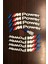 M Power Motorsiklet Lastik Yazısı 2.5 cm 8 Adet Tutkal Beyaz Lastik Yanağı Sticker Arma 1