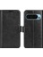 Google Pixel 9/pixel 9 Pro Kılıfı Crazy Horse Doku Tpu+Pu Deri Cüzdan Kapaklı Telefon Kılıfı (Yurt Dışından) 1