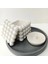 Bubble Kare Beton Saksı & Kalemlik - Modern Minimalist Dekoratif Organizer 1