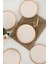 Mat Krem Gold File Nordic Pasta Tabağı 22 cm 6 Adet 1