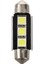 2x Smd LED Festoon 39 mm Canbus C5W 12V 3 Güç Smd Plaka ve Okuma Işığı - Bmw 3 Serisi 5 Serisi 7 Serisi Için E34 E36 E38 E39 E46 E60 E90, Beyaz (Yurt Dışından) 1