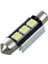 2x Smd LED Festoon 39 mm Canbus C5W 12V 3 Güç Smd Plaka ve Okuma Işığı - Bmw 3 Serisi 5 Serisi 7 Serisi Için E34 E36 E38 E39 E46 E60 E90, Beyaz (Yurt Dışından) 3