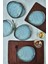 Reaktif Turkuaz Trior Pasta Tabağı 23 cm 6 Adet 19013 1