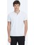 Beyaz Düz Polo Yaka %100 Pamuk T-Shirt 1