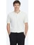 Ekru Polo Yaka %100 Pamuk T-Shirt 1