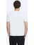 Beyaz Düz Bisiklet Yaka %100 Pamuk T-Shirt 4
