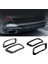 Araba Kuyruk Boğazı Dekoratif Çerçeve Kuyruk Susturucu Egzoz Borusu Çıkış Kapağı-Bmw X5 G05 X6 G06 X7 G07 2019-2021 Siyah (Yurt Dışından) 2