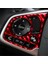 Direksiyon Simidi Düğme Anahtarı Kapağı Trim Dekor Sticker Abs Kırmızı Karbon Fiber Honda Civic 10. Nesil 2016 2017 2018 2019 (Yurt Dışından) 4