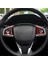 Direksiyon Simidi Düğme Anahtarı Kapağı Trim Dekor Sticker Abs Kırmızı Karbon Fiber Honda Civic 10. Nesil 2016 2017 2018 2019 (Yurt Dışından) 5