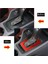 Ford Ranger 2015-2018 Için Alüminyum Alaşım Araba Merkezi Konsol Vites Paneli Kapak Trim Çerçeve Etiket Aksesuarları, Kırmızı (Yurt Dışından) 3