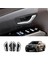 Hyundai Santa Cruz 2022+ Için Karbon Fiber Iç Kalıplar Iç Kapı Kolu Kase Paneli Dekorasyon Kapağı Döşeme 4 Adet (Yurt Dışından) 3