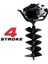 EA144P Çift Helezonlu 4 Zamanlı Toprak Burgu Makinası 250 mm 4 Hp 3