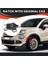 Araba Tekerlek Merkezi Kapağı Kapağı 6AN69LXHAA 735626312 Fiat 500X 2016-2022 Toz Kapağı Araba Aksesuarları, Siyah ve Gümüş (Yurt Dışından) 4