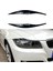 Araba Parlak Siyah Farlar Kaşları Göz Kapakları Kapak Kirpik Başkanı Işık Çıkartmaları Bmw 3 Serisi Için E90 E91 320I 330I 05-12 (Yurt Dışından) 2
