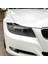 Araba Parlak Siyah Farlar Kaşları Göz Kapakları Kapak Kirpik Başkanı Işık Çıkartmaları Bmw 3 Serisi Için E90 E91 320I 330I 05-12 (Yurt Dışından) 3
