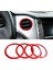 A/c Havalandırma Halkası Dekorasyon Kapakları 2014-2021 Toyota Tundra A/c Çıkış Havalandırma Aksesuarları Kırmızı (Yurt Dışından) 3