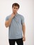 Erkek Regular Fit Polo Yaka Waffle Basic Tişört 4