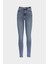 Judy Açık Mavi Yüksek Bel Patı Fermuarlı Skinny Jean Pantolon C 4521-266 1