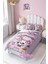 Lila My Melody Kareli Bebek ve Çoduk Odası Nevresim Takım ( Çarşafsız ) 1