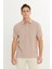 AC&Co / Altınyıldız Classics Erkek Çekmeyen Pamuklu Kumaş Regular Fit Rahat Kesim Vizon Kıvrılmaz Polo Yaka Cepli Tişört 1
