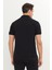 %100 Pamuk Regular Fit Normal Kesim Siyah Polo Yaka Tişört 5