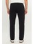 Slim Fit Dar Kesim Normal Bel Dar Paça Siyah Chino Pantolon 4