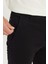 Slim Fit Dar Kesim Normal Bel Dar Paça Siyah Chino Pantolon 5