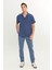 Relaxed Fit Geniş Kesim Yumuşak Dokulu Lacivert Gömlek 3