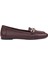 Hakiki Deri Tokalı Kadın Loafer DG6045 1