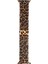Watch 9 8 7 6 Se 5 4 3 2 1 - 38/ 40 / 41 mm Uyumlu Leopar Desenli Kordon Metal Örgü Kordon 2