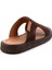 Kahve Leather Erkek Terlik E04801043002 3