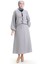 Bağcık Detaylı Bluz Etek Ikili Takım 2066-02 Gri 1