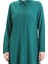 Düğmeli Viskon Tunik 6116-11 Zümrüt Yeşili 5