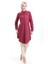 Düğmeli Viskon Tunik 6116-03 Bordo 3