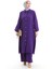 Düğmeli Uzun Tunik Pantolon Ikili Takım 0089-04 Mor 2