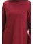 Kol Ucu Lastikli Mevsimlik Dökümlü Sade Tunik 8751-02 Bordo 4