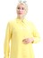Düğmeli Viskon Tunik 6116-08 Sarı 4