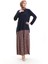 Sandy Kumaş Tunik Etek Ikili Takım 2077-02 Lacivert 2