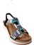De Scarıo 2061 Kadın Taşlı Comfort Sandalet Siyah 1