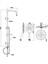 SH640 Tepe Duş Sistemi Krom Oval 2