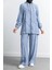 5027 Ceketli Pant. Takım - Mavi 1
