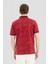 Erkek Bordo Geometrik Desenli Polo Yaka Tişört 3