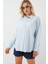 3900 Oversize Uzun Basic Gömlek - C.mavi 3