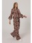 Işlemeli Oversize Pantolon - Kahve 3