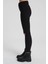 Judy Siyah Yüksek Bel Dizi Kesikli Skinny Fit Jean Pantolon C 4521-012 3